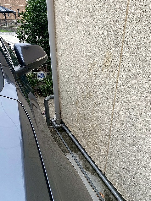 汚れが生じた外壁